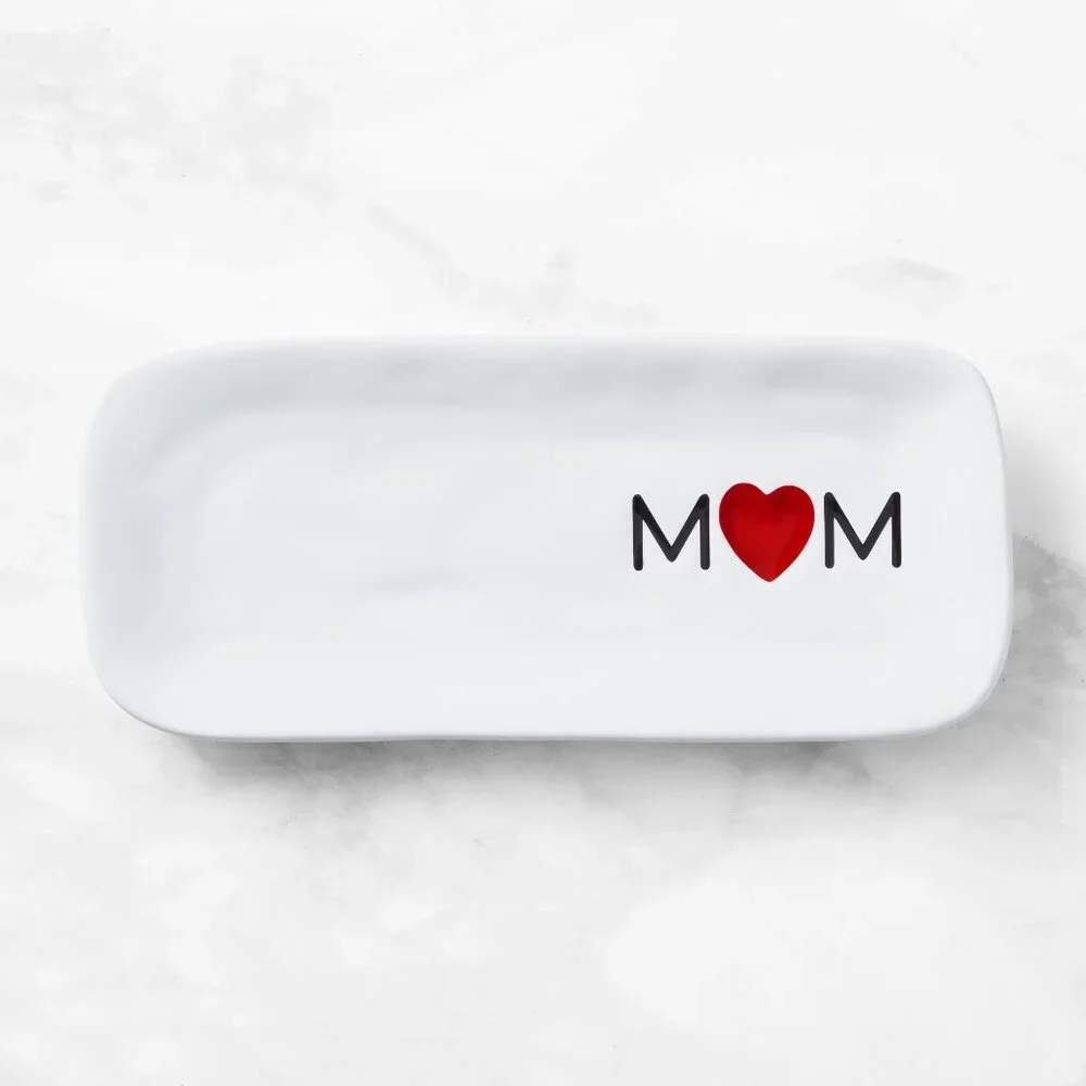 NEW RARE Williams Sonoma Mom Heart Serving Platter